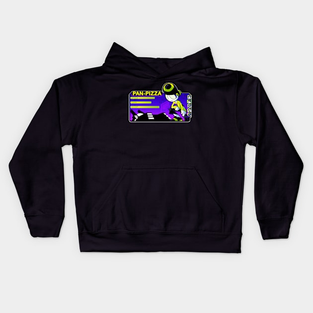 Pan-Pizza Stats Kids Hoodie by RebelTaxi